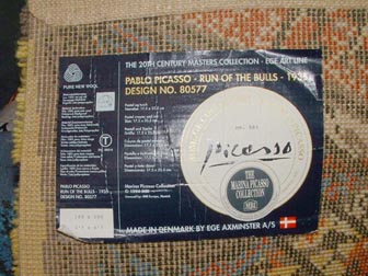 Picasso hooked rug