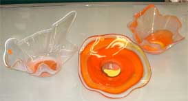 3 bowls by Susan Glass