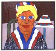 Mosaic: Patriotic Woman