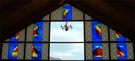 mausoleum rooftop window